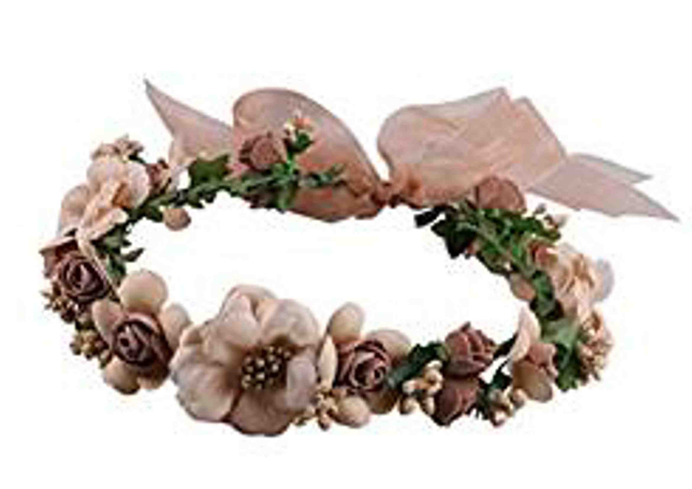 corona de flores para boda